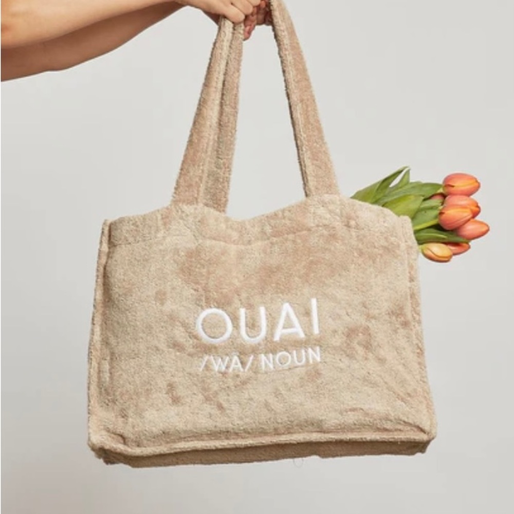 OUAI | fuzzy mini tote bag